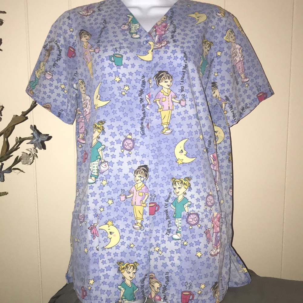 Scrub short sleeves jacket
